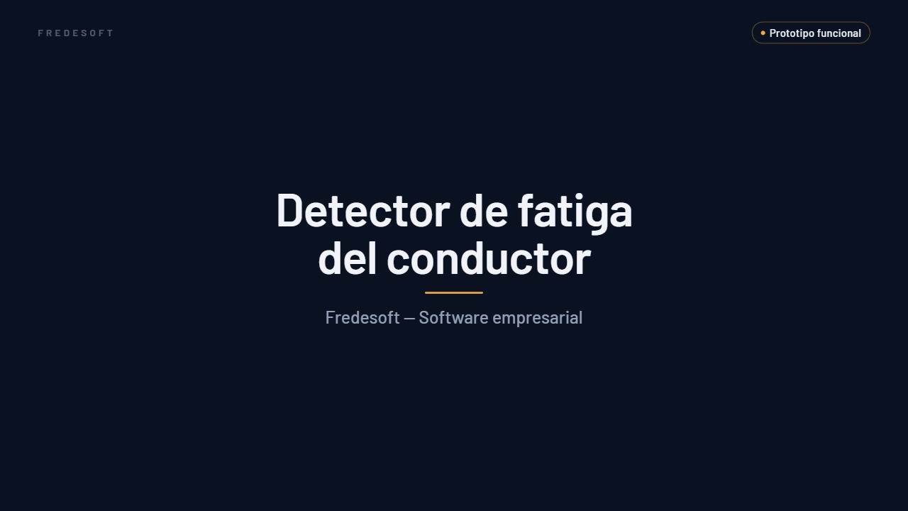 Portada del video: Detector de fatiga del conductor